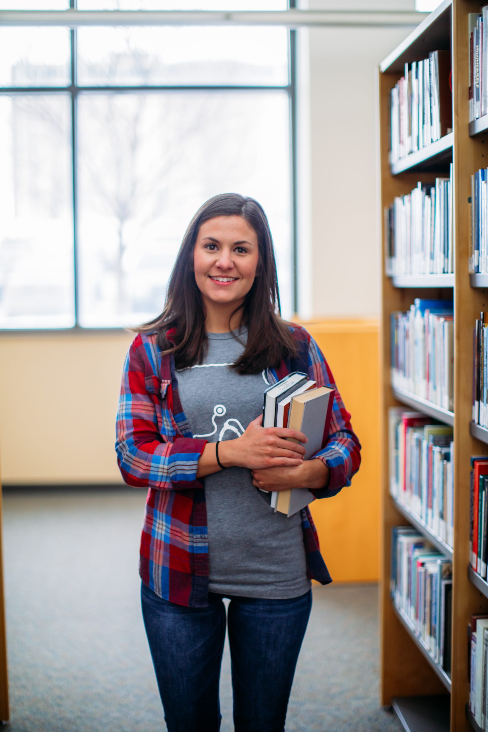 Nursing Student in Library Nursing Student in Library
