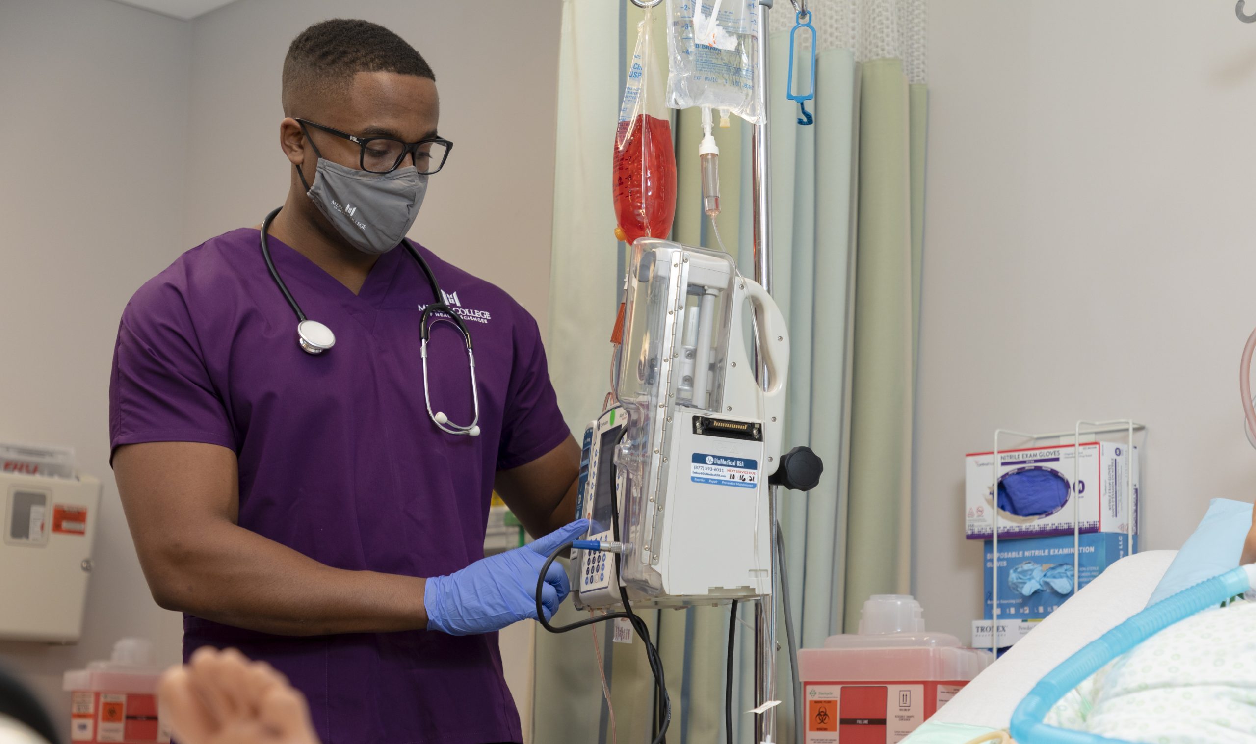 Nursing Student with Mask Nursing Student with Mask
